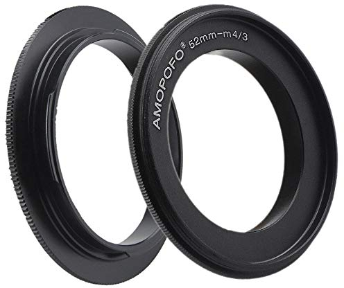 Micro 4/3 to 52mm Retroadapter/52mm-M4/3 Makro Umkehrring Ring,Kompatibilität Micro Four Thirds 4/3 Kamera,GX1 GF2 G1 GF1 G10,OM-D E-M10 II,Pen-F E-PM2 E-PL2,für Makroaufnahmen