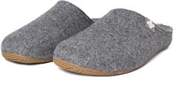 Living Kitzbühel - Filz - Schweizer Kreuz - Pantoffeln (44 EU Grau)