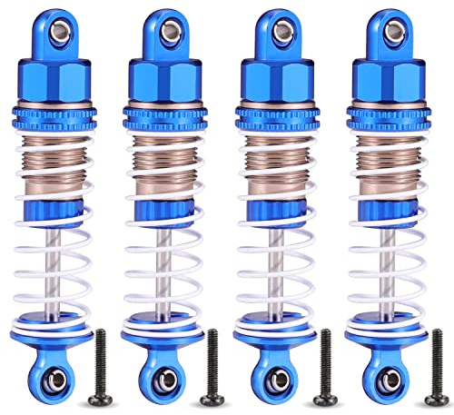 HAIBOXING RC Cars Spare Parts Full Aluminum Oil Shocks 4pcs, 1/18 RC Trucks Replacement Parts Apply to 2021 New Version 18858 & 18859 &18859A (18HOP1)