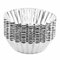 Fadcaer 25 Pieces Egg Tart Mold,Aluminum Cupcake Tart Mould,Baking Cup Egg Cups Tins,Silver Tone Mini Egg Tart Cases,Non-Stick Aluminum Cake Muffin Moulds for Small Cakes,Tarts,Muffins,Pudding,Cookies