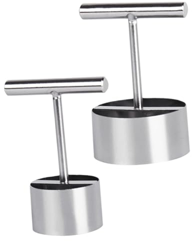 PHENOFICE 2pièces Outil à Évider Les Fruits Inoxydable Pour Retirer Le Coeur Des Pommes Et Poires Accessoire Pratique De Cuisine Facile à Nettoyer Utiliser