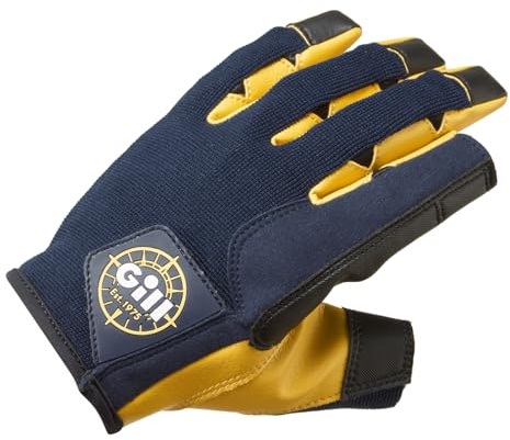 Gill Long Finger Pro Sailing Gloves - Sailing, Paddle & Board Sports, Kayaking or Windsurfing - Special Edition 50th Anniversary (Navy, XXL)