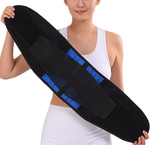 S-6XL Tallas Grandes Faja Lumbar Aliviar El Dolor Hombres Mujeres Cinturón De Soporte Lumbar Protector Ortopédico De Espalda Cinturón De Descompresión Lumbar para La Ciática(3XL)