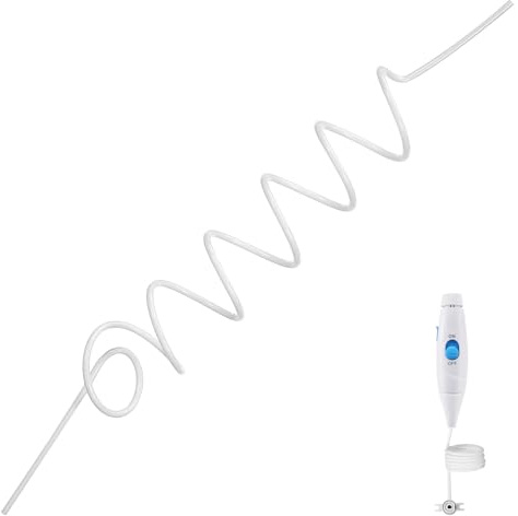 IMIKEYA Tubo per filo compatibile con irrigatore Wp-100 Wp-660 Tubo dell'acqua per irrigatore orale, ricambio in plastica resistente per la cura orale e la pulizia precisa