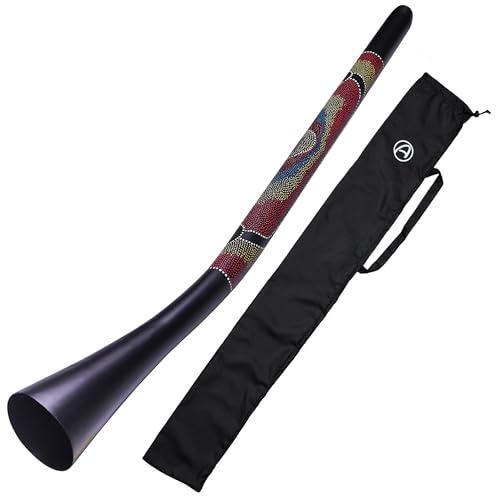 Campana ancha sintética Didgeridoo 143cm – Didgeridoo con copa ancha para una resonancia profunda