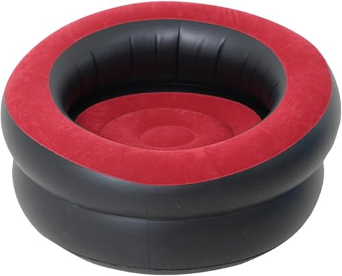 Unibos | Inflatable Gaming Chair Air Sofa Single Seat Blow Up Couch Indoor Outdoor Portable Lounge for Camping Living Room Festival Garden Quick Inflate 80x80x47cm (Sofa)