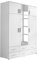 Rauch Möbel Kemi Schrank Drehtürenschrank Kleiderschrank in Weiß mit Spiegel und 6 Schubladen 6-türig, inklusive Zubehörpaket Basic 1 Kleiderstange, 3 Einlegeböden BxHxT 136 x 194 x 53 cm