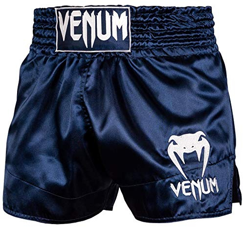 Venum, Classic Muay Thai Shorts, Herren, M, Marineblau/Weiß