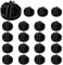 AFASOES 20 pezzi Cubo di filo Connettori di plastica Connettore di plastica ad incastro nero Organizzatore modulare Chiusura Fibbia Clip per stoccaggio cubi Scaffalatur/Armadio Organizzatore modulare