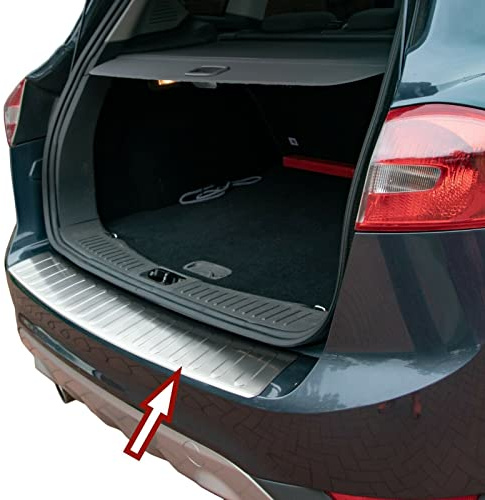 Recambo | Protector de Parachoques trasero | Compatible con Ford KUGA I | 2008-2012 | Acero Inoxidable Mate | Protección borde de carga