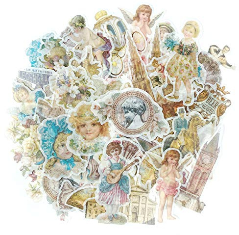 allydrew Decorative Scrapbooking Washi Stickers, DIY Crafts for Stationery, Diary, Card Making (60 pcs), Floral Dream