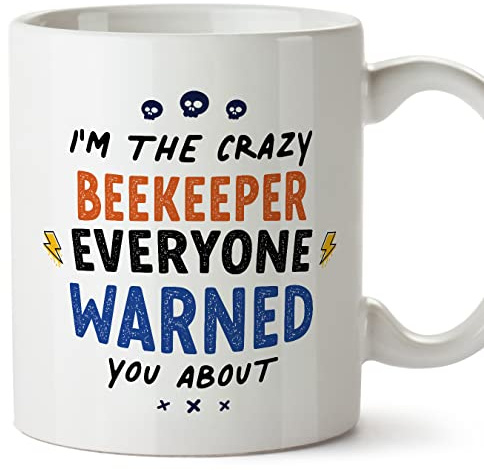 MUGFFINS Tazas para APICULTORA - En Inglés - Everyone warned you about - 11 oz / 330 ml - Regalo original y divertido