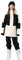 HOUZONIY Herren Damen Skianzug Schneeanzug Damen Skioverall Winter Warme Schnee Skifahren SäTze Outdoor Jumpsuit Mit Kapuze ReißVerschluss SkianzüGe Wasserdicht Snowboard Skisuit(T2152+SchwarzWeiß S)
