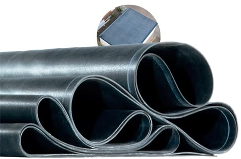 EPDM Dachfolie 1,2mm – Profi Dachbahn zur Flachdachabdichtung | 50+ Jahre Lebensdauer & 20 Jahre Materialgarantie | UV-beständige EPDM Folie für Gartenhaus, Carport, Garage & mehr (4,00m x 7,00m)