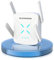 WONLINK WiFi Booster AX1800 WiFi Extender Booster, Wi-Fi 6 Range Extender Covers Up to 4500Sq.ft, WiFi 6 Booster Wireless Extender WiFi Repeater Support Repeater/AP/Router Modes, WPS Setup, UK Plug