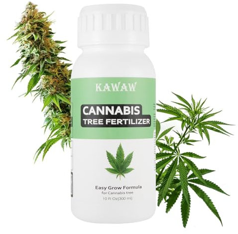 Bio Cannabis Dünger für Wachstum & Blüte 300ML. Organischer Hanf Flüssigdünger für alle Cannabiskulturen und Substrate für Indoor & Outdoor inklusive Dosierkappe