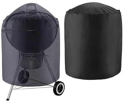 BBQ skydd vattentätt grillskydd, grillskydd, regn, gas, träkol, elektrisk grill, trädgårdsgrill, skydd för utomhusbruk, svart (80 x 66 cm)