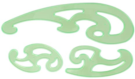Tnfeeon Ensemble de Règles de Courbe, Outil de Dessin en Plastique Flexible pour la Couture, Idéal pour la Création de Motifs et les œuvres d'art des Designers et des étudiants