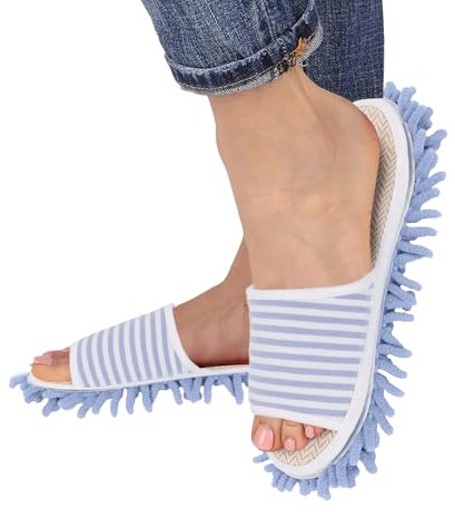 Mop Shoes - Floor Sweeping Slippers, Women Microfiber Slipper Dusting Mop Washable | Detachable Mopping Slipper, Floor Dust Dirt Hair Cleaner For Kitchen Floorr, Hair Collecting Floorrslippers
