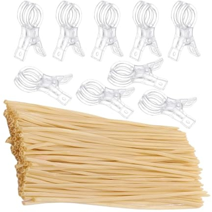 Clips pour ballons – Attaches d'arche transparentes pour décorations | Attaches de bannière de 3,54 x 1 pouce avec conception de pince à ressort et tenue solide pour les fêtes d'anniversaire, les célé