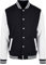 Build Your Brand Basic College Jacket Black/White M