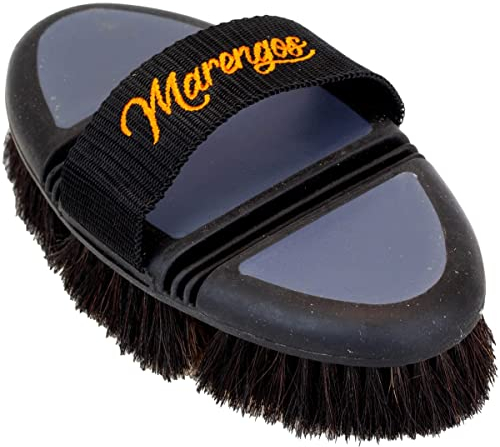 Kardätsche aus Rosshaar FLEX Marengos schwarz/grau