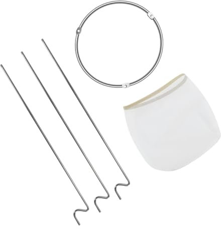 UTHCLO Jam Straining Filter Rack for Fruit Juice Nut Milk Food Grade Mesh Straining Bag for Cold Brew Coffee and Jelly