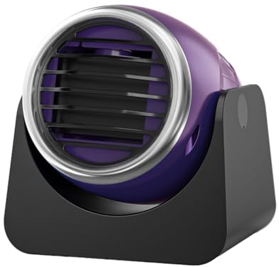 Riloer Chauffage de dégivrage de voiture 12V 150W 10A Dégivreurs pour pare-brise auto, Ventilateur de chauffage de voiture portable – Violet