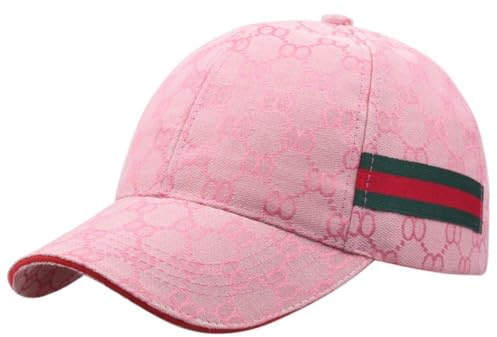 Casquette de baseball tendance à la mode en pur coton Casquettes pour hommes et femmes en 4 couleurs Réglable Taille unique Adulte Décontracté (rose)