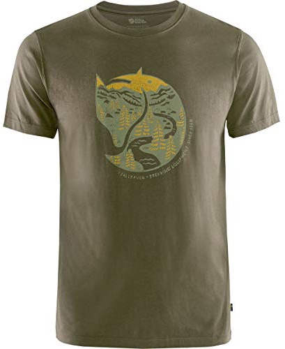 Fjällräven Herren Arctic Fox T-Shirt, Dark Olive, L