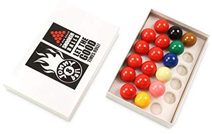Jonny 8 Ball Kids 38mm 1 1/2 Inch Economy Snooker Balls 17 Ball Set 10 Reds