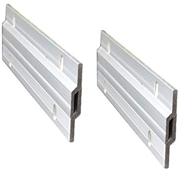 KAIISSA 150mm Ineinandergreifende Fotorahmenhaken, Robuster Bilderaufhänger, Z-Clip für Große Bilder, Kunstgalerie, Wandhalterung, Hardware (150mm, 2 Paar, mit Schrauben)