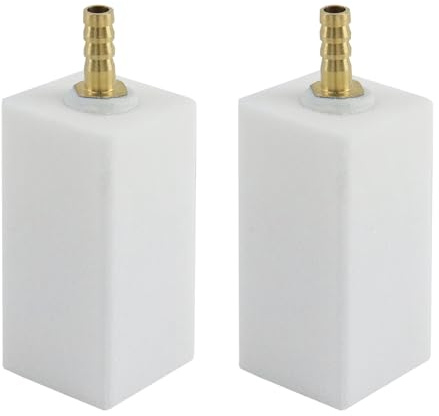 MY MIRONEY 2.95 Air Stone Bar 2-Pack Bubble Stones White Bubbler for Aquarium Fish Tank
