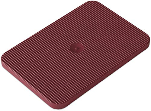 INNONEXXT Haut de gamme Plaques de calage | 60 x 40 mm 3 mm rouge - 250 pcs. jusqu'à 5 t | Entretoises, plaques en plastique, blocs, plaquettes de compensation, cales, plots terrasse réglable