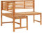 Tidyard Garten Eckbank Gartenbank Holzbank Sitzbank Gartenmöbel Sitzgarnitur Lounge Bank Balkonbank 140 cm Massivholz Akazie