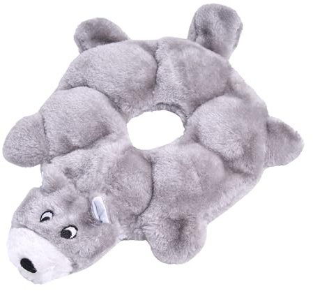 ZippyPaws - Loopy - Ingen fyllning pipig plysch hundleksak - för små och medelstora hundar - varg