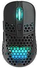 Xtrfy M42 - Wireless Gaming Mouse - Superlight and Optimised for E-Sports - with 2.4 GHz Radio and RGB Lighting - Adjustable Modular Housing with 2 Sizes included - Rechargeable, Black
