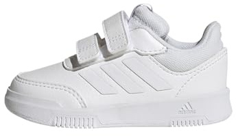 adidas Unisex Baby Tensaur Hook and Loop Shoes, Cloud White/Grey One, 8 UK Child