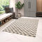 Rugs Essentials Shaggy Schachbrettmuster Teppich, Rechteckiger Teppich für das Wohnzimmer - Schlafzimmer, Weich und Bequem, Pflegeleicht, Florhöhe 30 mm, Polypropylen, 200x290 cm, Grau