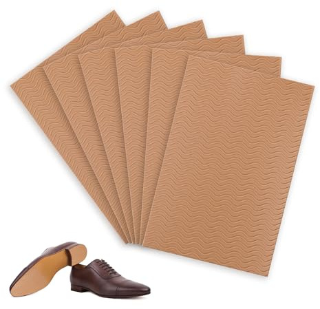 Suela Antideslizante, JANDH 6 Piezas Suelas para Zapatos Autoadhesiva, Antideslizante Zapatos, Silencioso y Resistente al Desgaste, se Puede Cortar Como se Desee, para Suelas de Todos los Tamaños