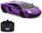 CMJ RC Cars Lamborghini LP700 Voiture télécommandée pour Enfants de 6 Ans + 4 Ans sous Licence Officielle Échelle 1:24 Lumières de Travail 2,4 GHz Excellent Jouet Automobile pour Enfants (Violet)