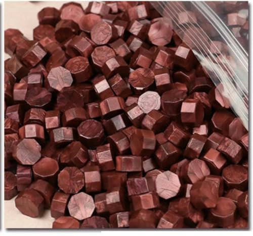 1 kg Vintage-Wachssiegel-Stempeltablette, Pillenperlen für Briefumschläge, Hochzeit, Wachssiegel, altes Siegelwachs mit Stempel, neues Weinrot