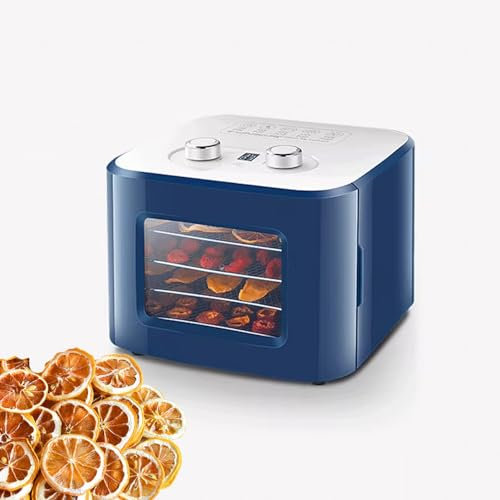Mini Deshidratador De Alimentos para El Hogar, Secador De Frutas De 4 Bandejas, Deshidratador De Carne para Mascotas, Bandeja Extraíble De 350 W, con Conducto De Aire De Circulación De Arco 3D