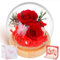 BoriYa Geschenke für Frauen - Infinity Rose, Freundin Geschenk für Geburtstag,Jahrestag, Ewige Rose im Glas, Eternal Rosen für Mutter Geschenke, Konservierte Echt Unendliche Blumen Rose