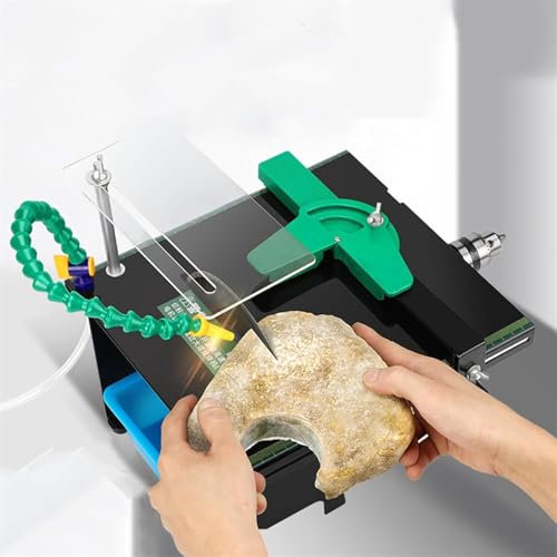 Lucidatrice Per Pietre Preziose Banco, Mini Lucidatrice Da Banco, Lucidatrice Per Gioielli, Affilatrice Per Coltelli A Velocità Regolabile Per Tagliare Rocce, Kit Di Utensili Per Lucidatrice