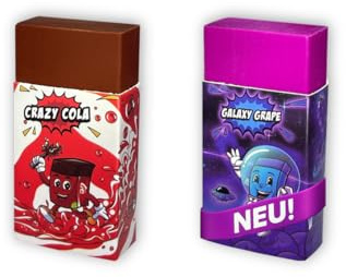Suddgummi barn – 2 suddgummi med cola/druvadoft – små, roliga, mjuka suddgummin för skola – suddgummiset för barn, pojkar, flickor – gästpresent barnfödelsedag