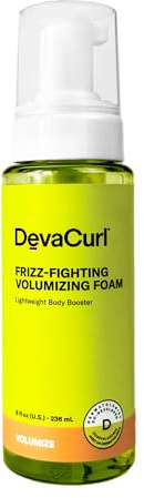 DevaCurl Frizz-Fighting Volumizing Foam Lightweight Body Booster | Adds Volume and Fullness | Up To 48 Hours Humidty Resistance | All Waves, Curls, and Coils