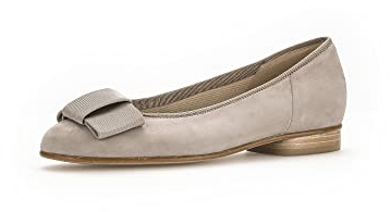 Gabor Damen Klassische Ballerinas, Frauen Flats,Halbschuhe,Sommerschuhe,Ausgehschuhe,Abendschuhe,Slip-ons,Ballerina-Schuhe,leinen,39 EU / 6 UK