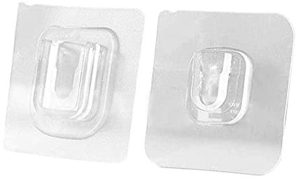 GXFCAI 5 paia di ganci multiuso adesivi da parete trasparenti a ventosa impermeabili a doppia faccia