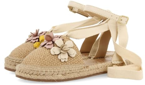 GIOSEPPO Espadrilles Color Nude DE Piel con Adorno Floral para NIÑA Y NIÑO Prescott
